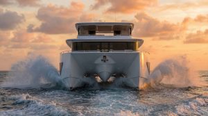 YachtCat80 at sunset